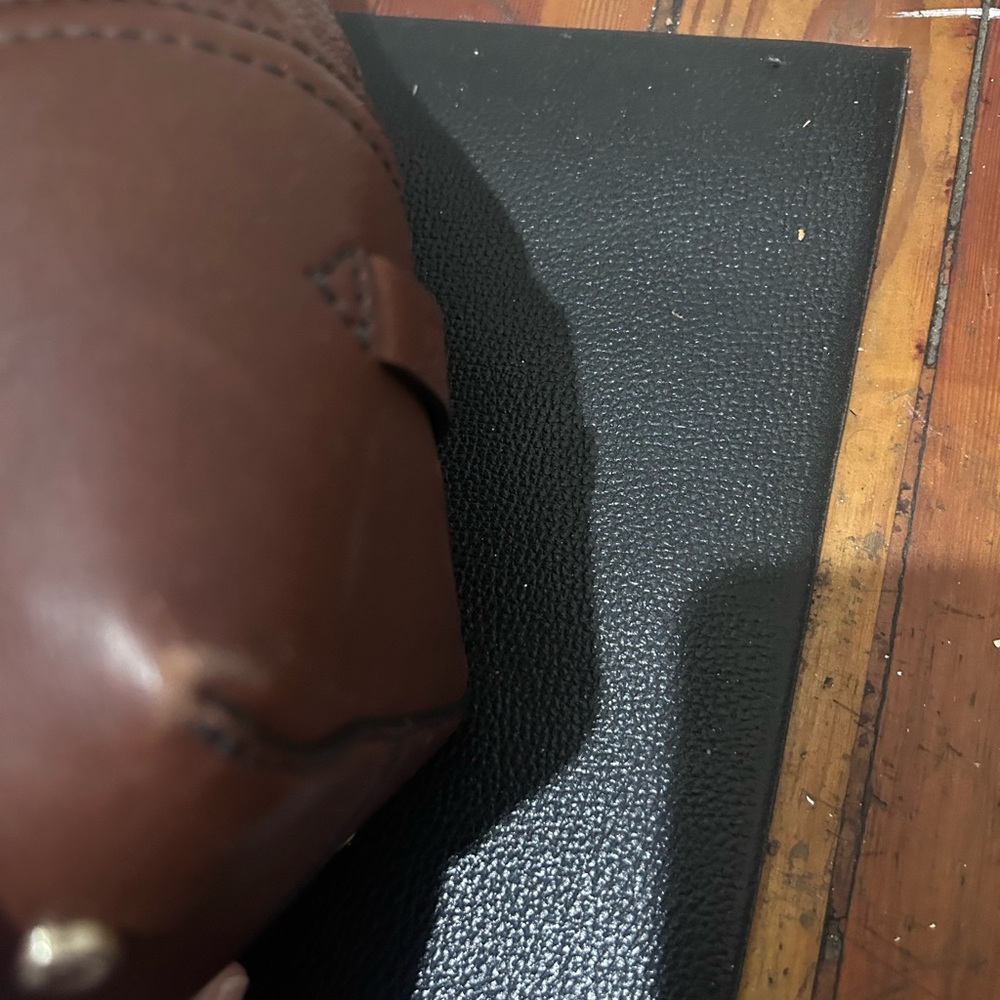 Cole Haan Brown Leather Trimmed Bag - Picture 10 of 13